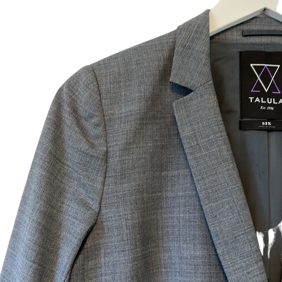 Talula Exeter Gray Wool School Boy Blazer - Size 6 - Picture 4 of 16